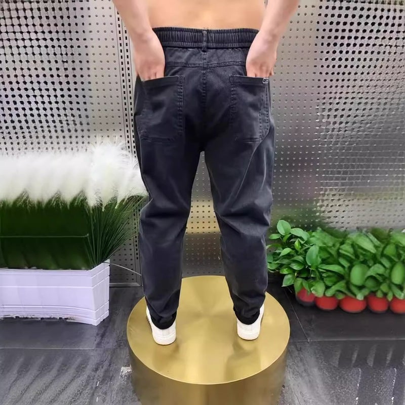 Six Pocket Jeans New Arrival Men'S Fashion Casual Leggings Trendy All-Match Loose Harem Trousers - Image 4